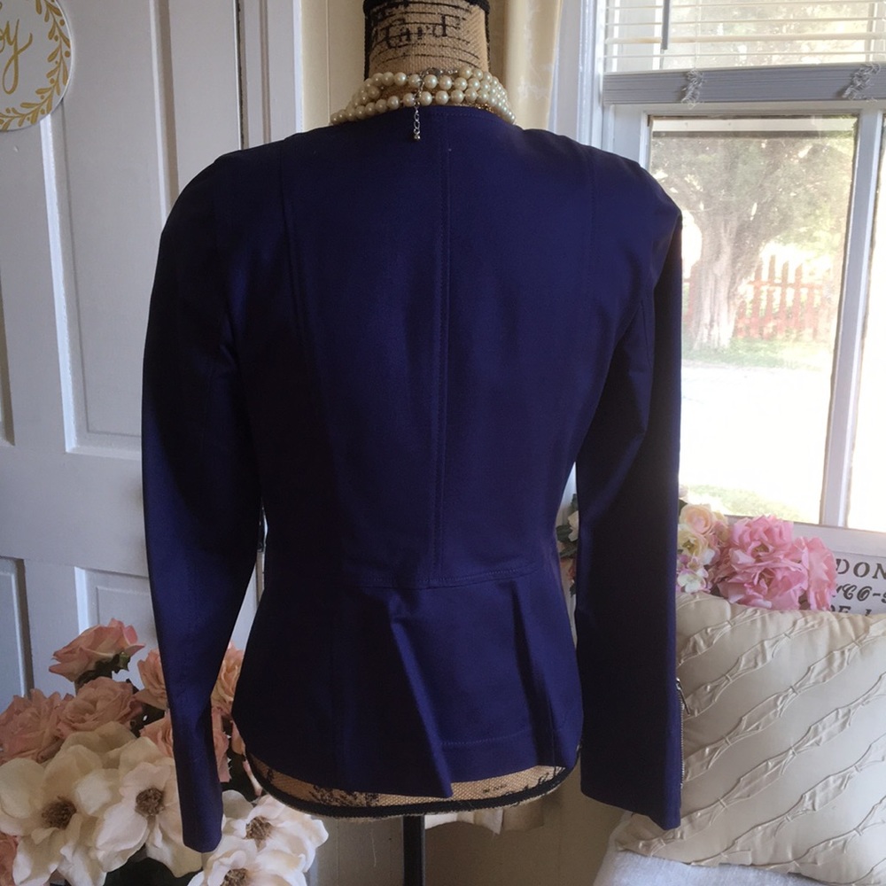 • NWT • $498 WORTH NY Purple Moon Scuba Style Jacket - Picture 11 of 16